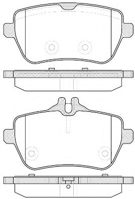 WOKING P14353.00 Комплект тормозных колодок, дисковый тормоз 