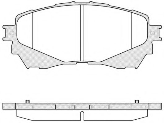 WOKING P14383.04 Комплект тормозных колодок, дисковый тормоз 