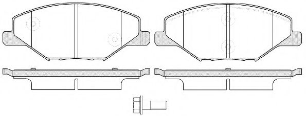WOKING P14533.00 Комплект тормозных колодок, дисковый тормоз 