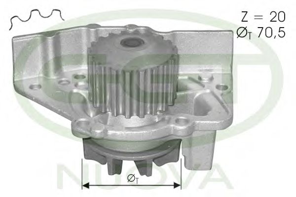 GGT PA12048 Водяной насос для PEUGEOT EXPERT (Пежо Эxпэрт) GGT PA12048 Водяной насос для PEUGEOT EXPERT (Пежо Эxпэрт)