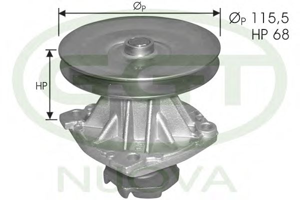 GGT PA00267 Водяной насос для LANCIA (Лансиа/лянча) GGT PA00267 Водяной насос для LANCIA (Лансиа/лянча)