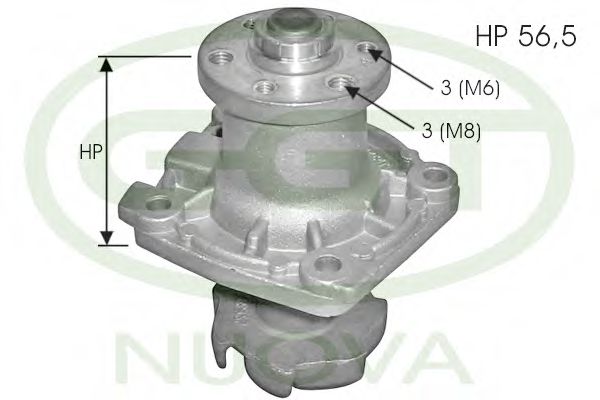 GGT PA10019 Водяной насос для FIAT STRADA II (Фиат Страда 2) GGT PA10019 Водяной насос для FIAT STRADA II (Фиат Страда 2)