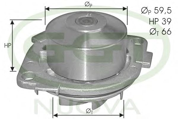 GGT PA10750 Водяной насос для FIAT MAREA (Фиат Мареа) GGT PA10750 Водяной насос для FIAT MAREA (Фиат Мареа)
