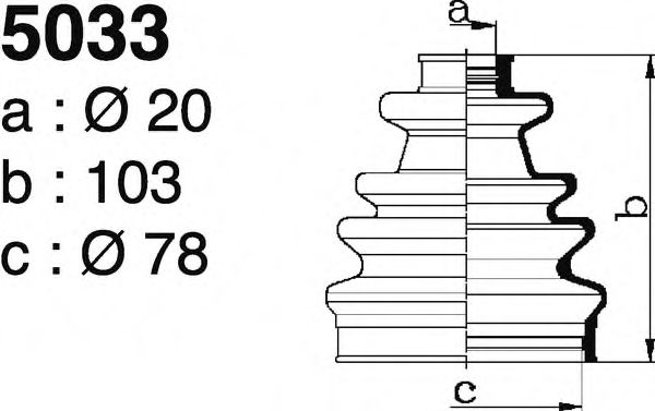 DEPA 5033 Комплект пылника, приводной вал для FORD FIESTA (Форд Фиэста) DEPA 5033 Комплект пылника, приводной вал для FORD FIESTA (Форд Фиэста)