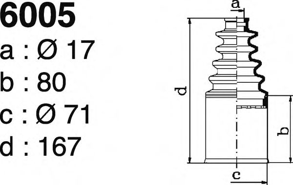 DEPA 6005 Комплект пылника, приводной вал для PEUGEOT 205 I (Пежо 205 и) DEPA 6005 Комплект пылника, приводной вал для PEUGEOT 205 I (Пежо 205 и)