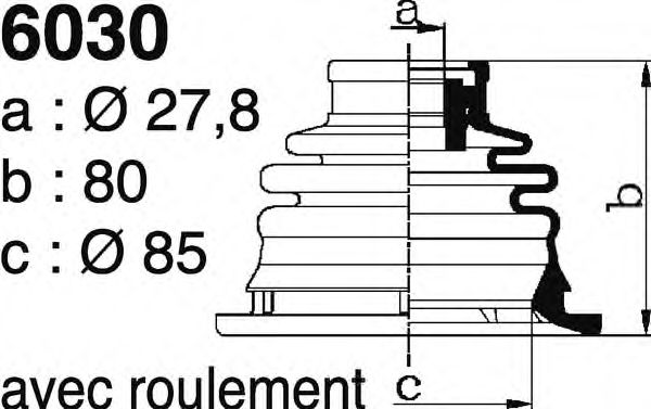 DEPA 6030 Комплект пылника, приводной вал для RENAULT SAFRANE (Рено Сафранэ) DEPA 6030 Комплект пылника, приводной вал для RENAULT SAFRANE (Рено Сафранэ)