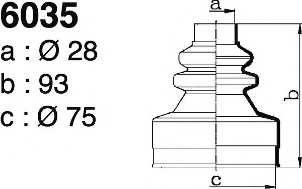DEPA 6035 Комплект пылника, приводной вал для MAZDA 626 V (Мазда 626 5) DEPA 6035 Комплект пылника, приводной вал для MAZDA 626 V (Мазда 626 5)