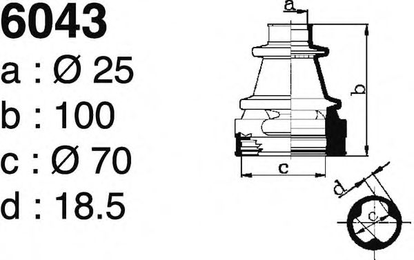 DEPA 6043 Комплект пылника, приводной вал для FORD MONDEO (Форд Мондэо) DEPA 6043 Комплект пылника, приводной вал для FORD MONDEO (Форд Мондэо)
