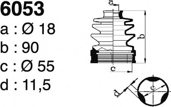 DEPA 6053 Комплект пылника, приводной вал для SUZUKI LIANA (Сузуки Лиана) DEPA 6053 Комплект пылника, приводной вал для SUZUKI LIANA (Сузуки Лиана)