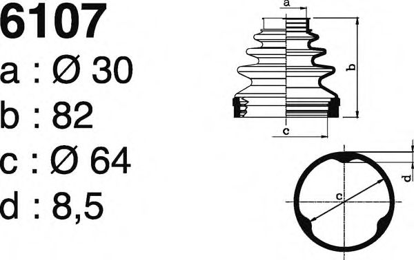 DEPA 6107 Комплект пылника, приводной вал для CITROËN C3 II (CитроËн С3 2) DEPA 6107 Комплект пылника, приводной вал для CITROËN C3 II (CитроËн С3 2)