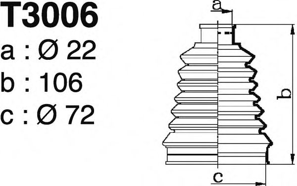 DEPA T3006 Комплект пылника, приводной вал для PEUGEOT 106 II (Пежо 106 2) DEPA T3006 Комплект пылника, приводной вал для PEUGEOT 106 II (Пежо 106 2)