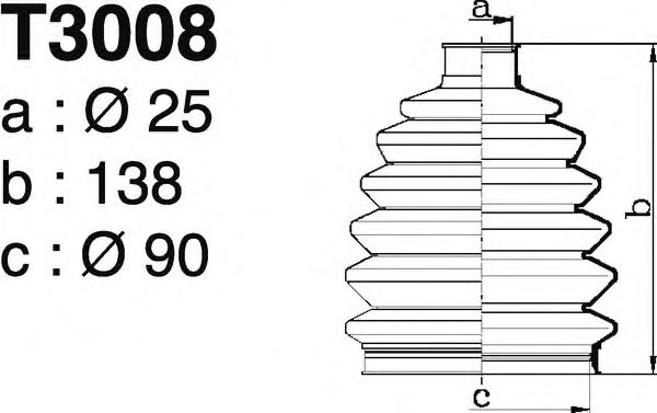 DEPA T3008 Комплект пылника, приводной вал для CITROËN XSARA (CитроËн Ксара) DEPA T3008 Комплект пылника, приводной вал для CITROËN XSARA (CитроËн Ксара)