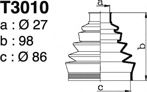 DEPA T3010 Комплект пылника, приводной вал для ALFA ROMEO 155 (Альфа ромео 155) DEPA T3010 Комплект пылника, приводной вал для ALFA ROMEO 155 (Альфа ромео 155)