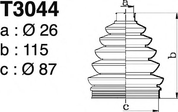 DEPA T3044 Комплект пылника, приводной вал для SEAT ALTEA (Сеат Алтэа) DEPA T3044 Комплект пылника, приводной вал для SEAT ALTEA (Сеат Алтэа)