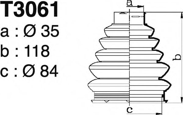 DEPA T3061 Комплект пылника, приводной вал для CITROËN XSARA (CитроËн Ксара) DEPA T3061 Комплект пылника, приводной вал для CITROËN XSARA (CитроËн Ксара)