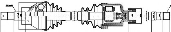 GSP 210066 Приводной вал для CITROëN (Cитроëн) GSP 210066 Приводной вал для CITROëN (Cитроëн)