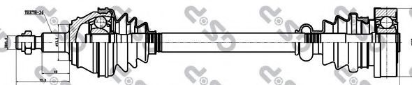 GSP 203006 Приводной вал для VOLKSWAGEN GOLF IV (Фольксваген Гольф 4) GSP 203006 Приводной вал для VOLKSWAGEN GOLF IV (Фольксваген Гольф 4)