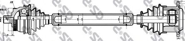 GSP 203007 Приводной вал для SKODA SUPERB (Шкода Суперб) GSP 203007 Приводной вал для SKODA SUPERB (Шкода Суперб)