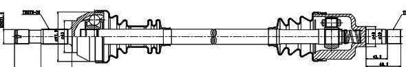GSP 210105 Приводной вал для CITROëN (Cитроëн) GSP 210105 Приводной вал для CITROëN (Cитроëн)