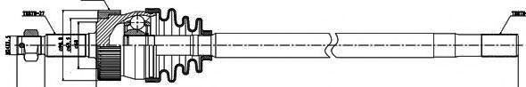 GSP 216004 Приводной вал для JEEP GRAND CHEROKEE I (Джип Гранд чироки 1) GSP 216004 Приводной вал для JEEP GRAND CHEROKEE I (Джип Гранд чироки 1)