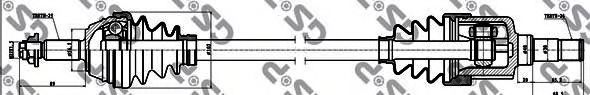 GSP 218179 Приводной вал для FORD (Форд) GSP 218179 Приводной вал для FORD (Форд)