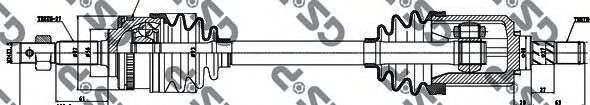 GSP 241001 Приводной вал для NISSAN PRIMERA (Ниссан Примера) GSP 241001 Приводной вал для NISSAN PRIMERA (Ниссан Примера)