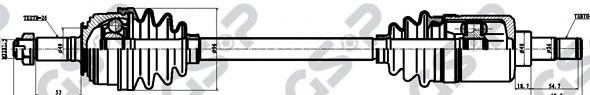 GSP 251001 Приводной вал для ROVER 400 (Ровер 400) GSP 251001 Приводной вал для ROVER 400 (Ровер 400)