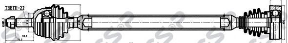 GSP 261008 Приводной вал для VOLKSWAGEN JETTA II (Фольксваген Жэтта 2) GSP 261008 Приводной вал для VOLKSWAGEN JETTA II (Фольксваген Жэтта 2)