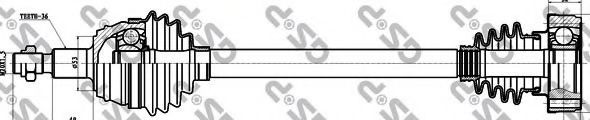 GSP 261045 Приводной вал для VOLKSWAGEN JETTA IV (Фольксваген Джетта 4) GSP 261045 Приводной вал для VOLKSWAGEN JETTA IV (Фольксваген Джетта 4)