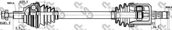GSP 261093 Приводной вал для VOLKSWAGEN VENTO III (Фольксваген Венто 3) GSP 261093 Приводной вал для VOLKSWAGEN VENTO III (Фольксваген Венто 3)