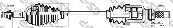 GSP 299070 Приводной вал для RENAULT (Рено) GSP 299070 Приводной вал для RENAULT (Рено)