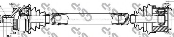 GSP 299108 Приводной вал для AUDI (Ауди) GSP 299108 Приводной вал для AUDI (Ауди)