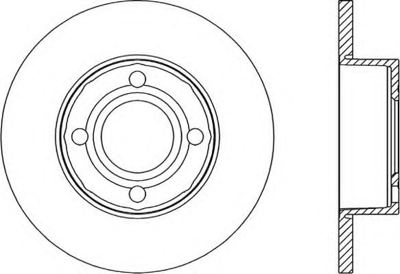 OPEN PARTS BDR1035.10 Тормозной диск для AUDI 90 (Ауди 90) OPEN PARTS BDR1035.10 Тормозной диск для AUDI 90 (Ауди 90)