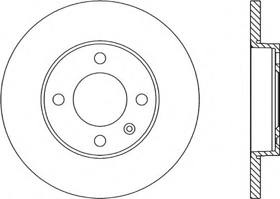 OPEN PARTS BDA1574.10 Тормозной диск для VOLKSWAGEN JETTA II (Фольксваген Жэтта 2) OPEN PARTS BDA1574.10 Тормозной диск для VOLKSWAGEN JETTA II (Фольксваген Жэтта 2)
