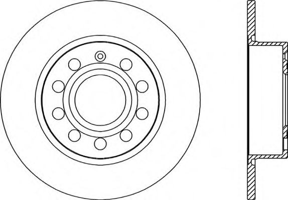 OPEN PARTS BDA2028.10 Тормозной диск для SEAT (Сеат) OPEN PARTS BDA2028.10 Тормозной диск для SEAT (Сеат)