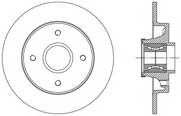 OPEN PARTS BDA2510.30 Тормозной диск для CITROËN DS3 (CитроËн Дс3) OPEN PARTS BDA2510.30 Тормозной диск для CITROËN DS3 (CитроËн Дс3)