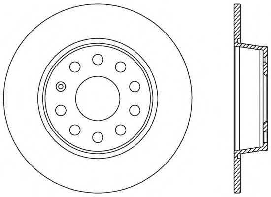 OPEN PARTS BDA2539.10 Тормозной диск для SEAT (Сеат) OPEN PARTS BDA2539.10 Тормозной диск для SEAT (Сеат)