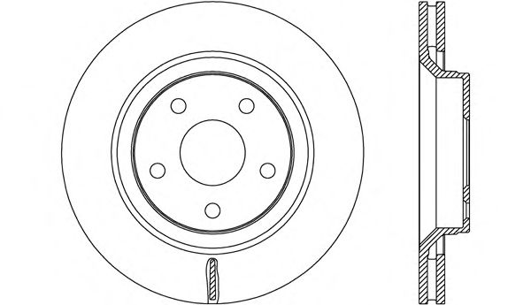 OPEN PARTS BDA2678.20 Тормозной диск для JEEP WRANGLER III (Джип Вранглэр 3) OPEN PARTS BDA2678.20 Тормозной диск для JEEP WRANGLER III (Джип Вранглэр 3)