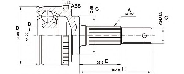 OPEN PARTS CVJ5165.10 Шарнирный комплект, приводной вал для NISSAN (Ниссан) OPEN PARTS CVJ5165.10 Шарнирный комплект, приводной вал для NISSAN (Ниссан)