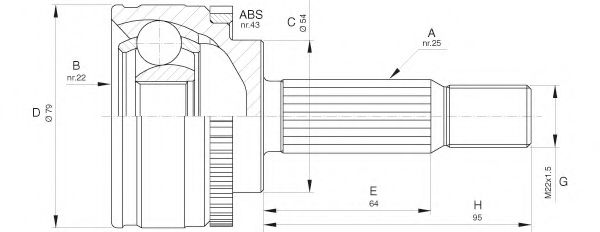 OPEN PARTS CVJ5661.10 Шарнирный комплект, приводной вал для MITSUBISHI SPACE STAR (Митсубиши/митсубиси Спэйс стар) OPEN PARTS CVJ5661.10 Шарнирный комплект, приводной вал для MITSUBISHI SPACE STAR (Митсубиши/митсубиси Спэйс стар)