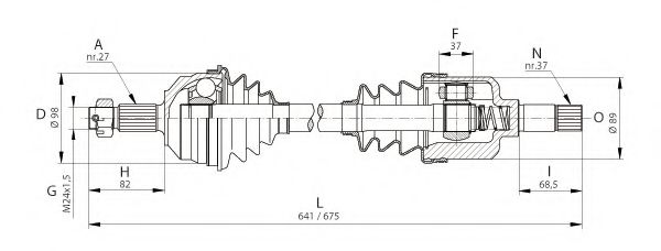 OPEN PARTS DRS6050.00 Приводной вал для LANCIA ZETA (Лансиа/лянча Зэта) OPEN PARTS DRS6050.00 Приводной вал для LANCIA ZETA (Лансиа/лянча Зэта)