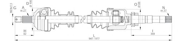 OPEN PARTS DRS6051.00 Приводной вал для LANCIA ZETA (Лансиа/лянча Зэта) OPEN PARTS DRS6051.00 Приводной вал для LANCIA ZETA (Лансиа/лянча Зэта)
