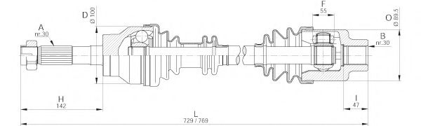 OPEN PARTS DRS6190.00 Приводной вал для MERCEDESBENZ (Мерседес бенц) OPEN PARTS DRS6190.00 Приводной вал для MERCEDESBENZ (Мерседес бенц)