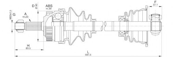 OPEN PARTS DRS6250.00 Приводной вал для RENAULT SAFRANE (Рено Сафранэ) OPEN PARTS DRS6250.00 Приводной вал для RENAULT SAFRANE (Рено Сафранэ)