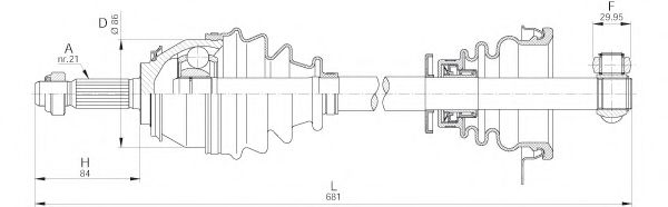 OPEN PARTS DRS6263.00 Приводной вал для DACIA SANDERO (Дача Сандэро) OPEN PARTS DRS6263.00 Приводной вал для DACIA SANDERO (Дача Сандэро)