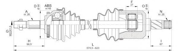 OPEN PARTS DRS6327.00 Приводной вал для VOLVO (Вольво) OPEN PARTS DRS6327.00 Приводной вал для VOLVO (Вольво)