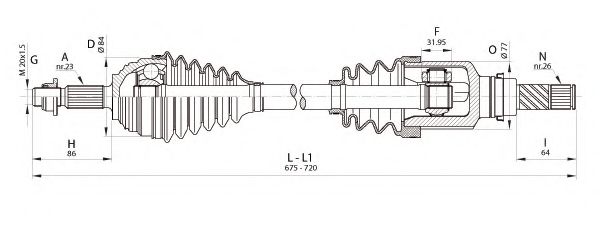 OPEN PARTS DRS6345.00 Приводной вал для RENAULT MEGANE II ER (Рено Меган 2 ер) OPEN PARTS DRS6345.00 Приводной вал для RENAULT MEGANE II ER (Рено Меган 2 ер)