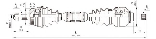 OPEN PARTS DRS6362.00 Приводной вал для MERCEDES-BENZ A-CLASS (Мэрcэдэс-бэнз А класс) OPEN PARTS DRS6362.00 Приводной вал для MERCEDES-BENZ A-CLASS (Мэрcэдэс-бэнз А класс)