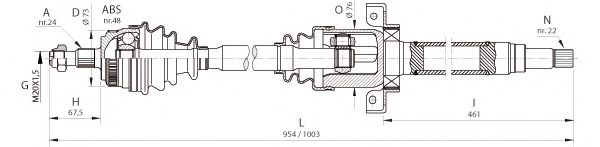 OPEN PARTS DRS6363.00 Приводной вал для MERCEDES-BENZ A-CLASS (Мэрcэдэс-бэнз А класс) OPEN PARTS DRS6363.00 Приводной вал для MERCEDES-BENZ A-CLASS (Мэрcэдэс-бэнз А класс)
