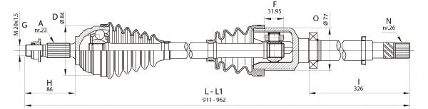 OPEN PARTS DRS6401.00 Приводной вал для RENAULT MEGANE II ER (Рено Меган 2 ер) OPEN PARTS DRS6401.00 Приводной вал для RENAULT MEGANE II ER (Рено Меган 2 ер)
